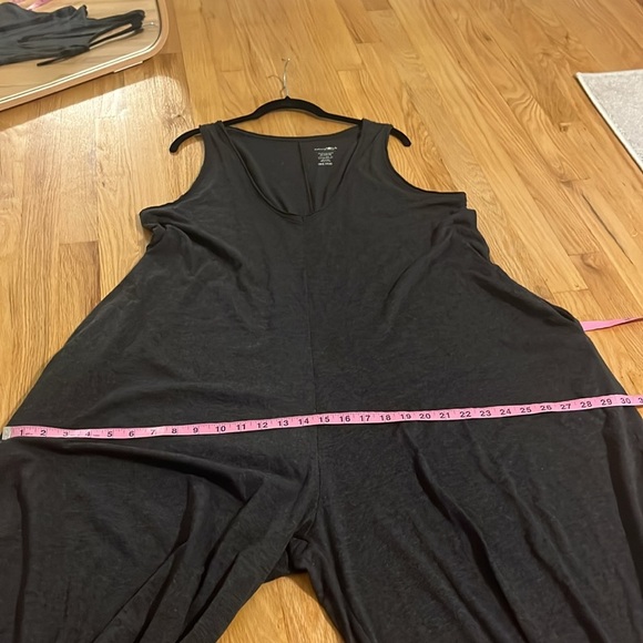 Natural Life Charcoal Gray Oversized Wide Leg Jumpsuit Sz OS - Picture 9 of 9